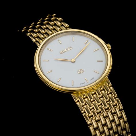 gucci 18k solid yellow gold mechanical watch model number 3115|Gucci Yellow gold Watches .